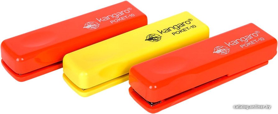 Мини степлер Kangaro Poket 10 №10 10 л (ассорти)