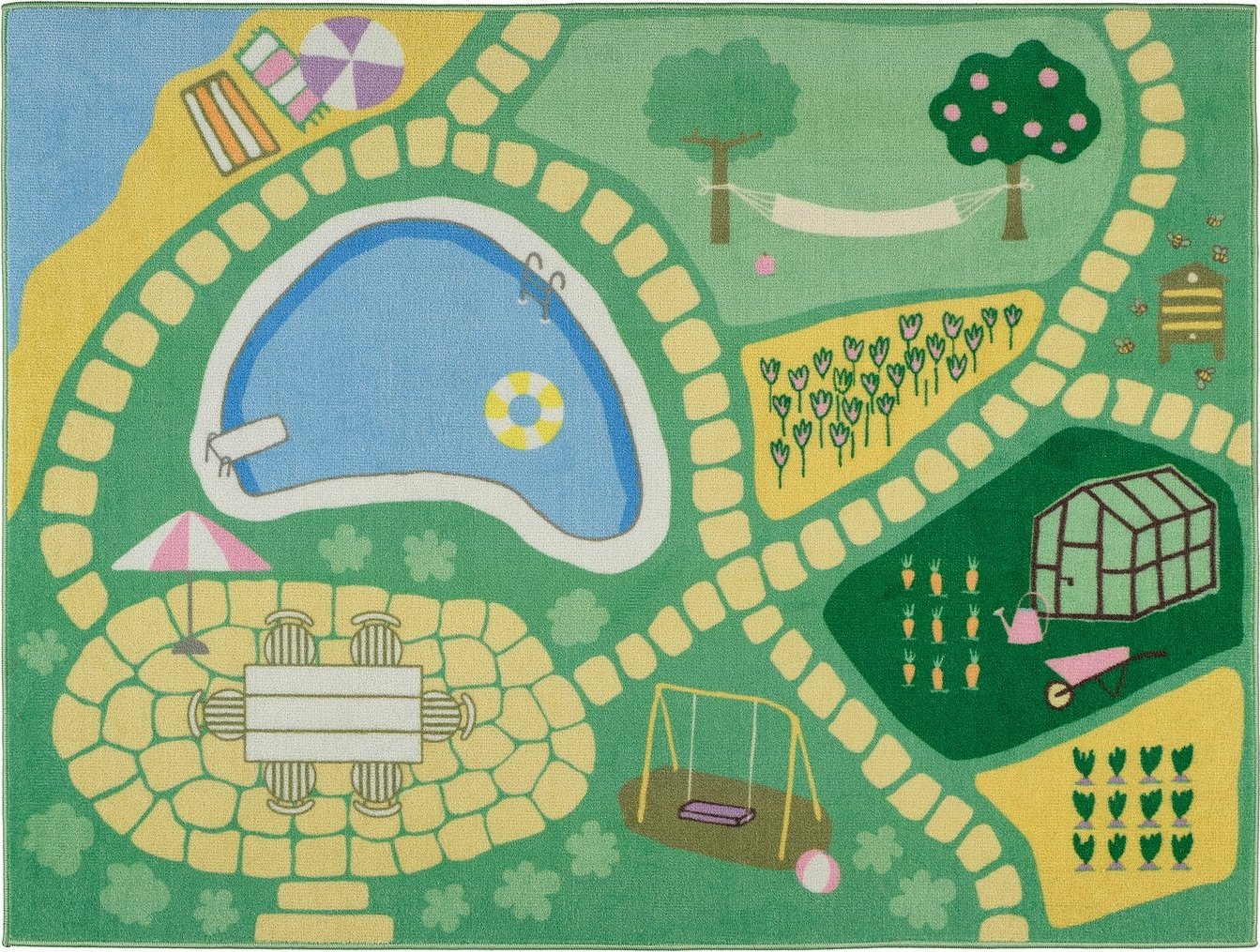 Ковер для детской Ikea Hussparv 30612174 100x133 см