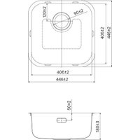 Кухонная мойка IDDIS Mate MAT44GMi77