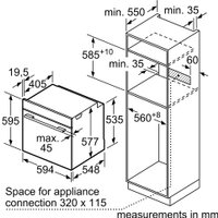 Электрический духовой шкаф Bosch Serie 8 HSG636BW1