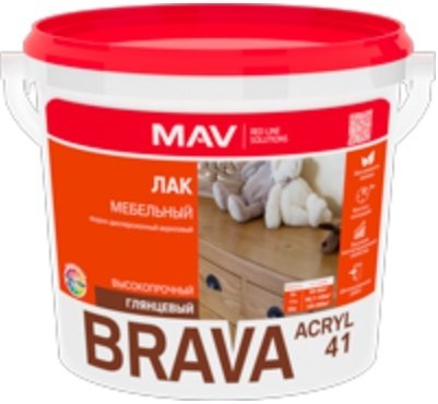

Лак Brava ВД-АК-2041 мебельный 3 л (бесцветный глянцевый)