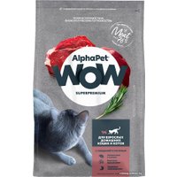 Сухой корм для кошек AlphaPet WOW для взрослых кошек говядина и печень (7 кг)