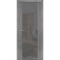 Межкомнатная дверь el'Porta Vetro V4 Smoke (Grey Veralinga)