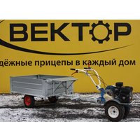 Одноосный прицеп Вектор ЛАВ 81002 для мотоблока