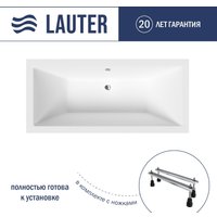 Ванна Lauter Oasis 190х90 21203090 (с ножками и лицевым черным экраном)
