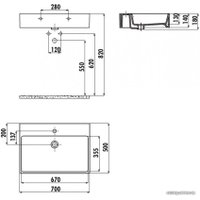 Умывальник Creavit Next 70x50 NX270-00CB00E-0000