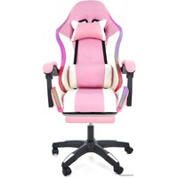 Игровое (геймерское) кресло Jiqiao DG8003 (белый/розовый)