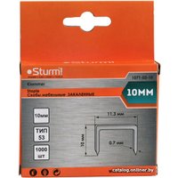 Скобы Sturm 1071-02-10 (1000 шт)