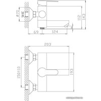 Смеситель Haiba HB60801 (нержавеющая сталь)