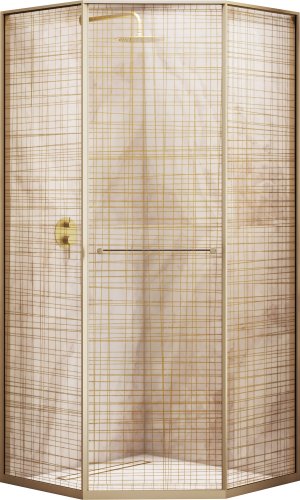 Душевой уголок RGW SV-82Gb L 33328282-266L (золото браш/золотая вуаль)