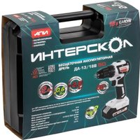 Дрель-шуруповерт Интерскол ДАУ-13/18В 50 802.2.2.70 (с 2-мя АКБ, кейс)