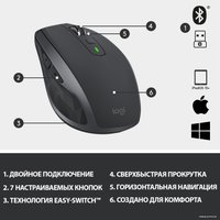 Мышь Logitech MX Anywhere 2S (графитовый)