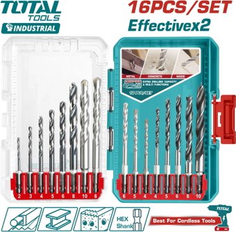 Набор сверл Total TACSDL11608