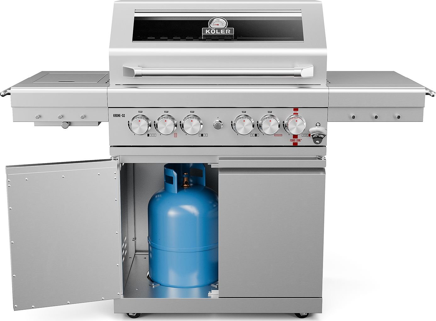 Газовый гриль для дачи Koler Krone S2 Silver KK-S2/S