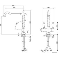 Смеситель Smeg MAP77OT (латунь)