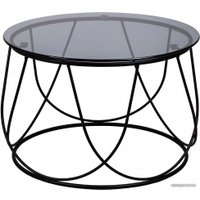Журнальный столик AksHome Bubble 72166 (тонированное стекло/черный)