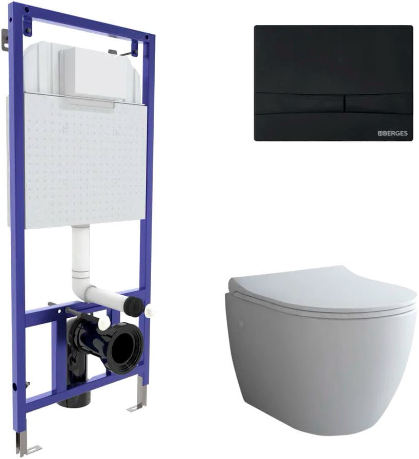 

Унитаз подвесной Berges Wasserhaus Okus + Toma Slim SO + Novum525 + F5 043273