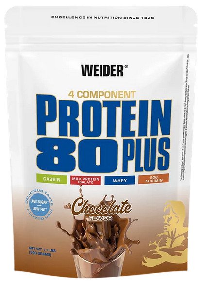 Протеин сывороточный (изолят) Weider Protein 80+ (шоколад, 500 г)