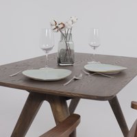 Кухонный стол Оримэкс Авеню 1450-1950x850 (темное масло/темное масло)