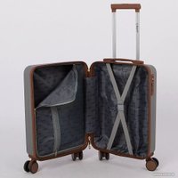 Чемодан-спиннер Grott 340-614/5-18 (светло-серый)