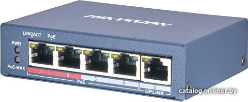 Неуправляемый коммутатор Hikvision DS-3E0505P-E/M