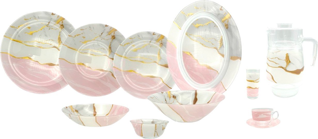 

Столовый сервиз Luminarc Melbastone V8589 (46пр)