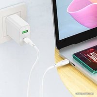 Кабель Hoco X93 USB Type-C - USB Type-C (2 м, белый)