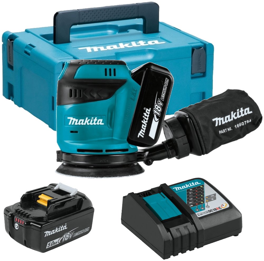 

Эксцентриковая шлифмашина Makita DBO180RTJ (с 2-мя АКБ, кейс)
