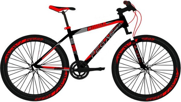 

Велосипед Pegas Corsa 26 р.19 (черный/красный, разобранный)
