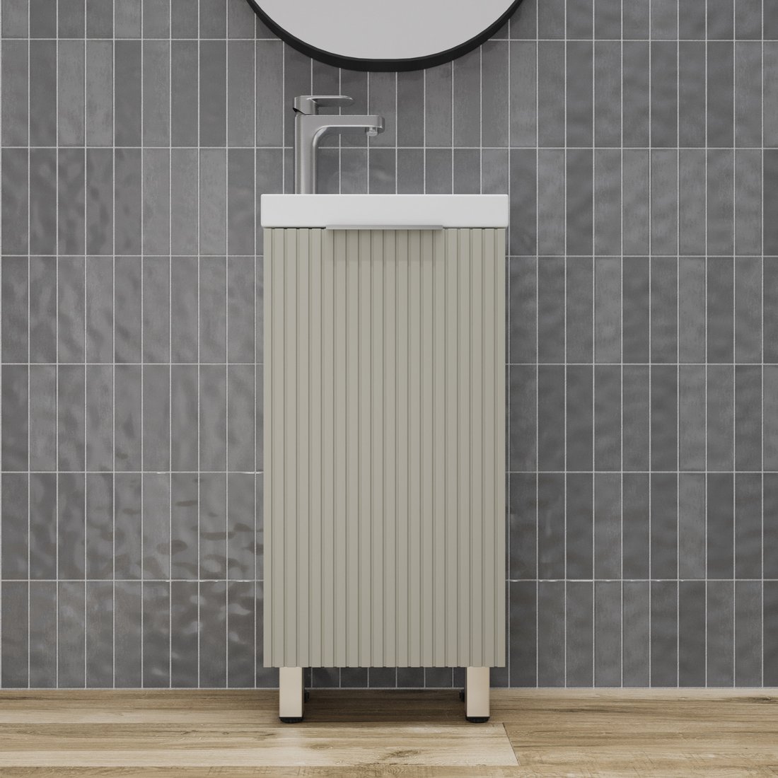 

Symbolite Тумба под умывальник Соло Como 40 (санд серая галька)