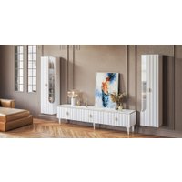 Шкаф распашной Неман мебель Лоренсо МН-043-03 (белый) в Солигорске