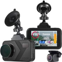 Видеорегистратор-радар детектор-GPS информатор (3в1) Roadgid Premier 4 2CH (set 2)