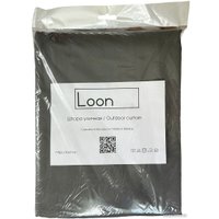 Штора Loon Грета на петлях с липучкой 1.4x2.2 м (серый)
