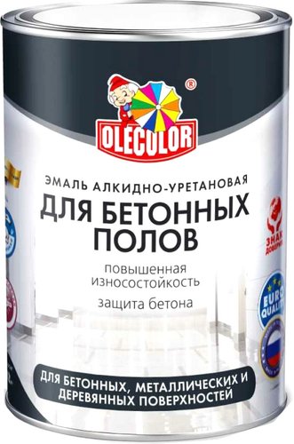 Olecolor Для бетонных полов алкидно-уретановая 10 кг (серый)