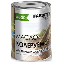 Масло Farbitex Profi Wood Масло колеруемое для террас и садовой мебели 0.9 л (белый)