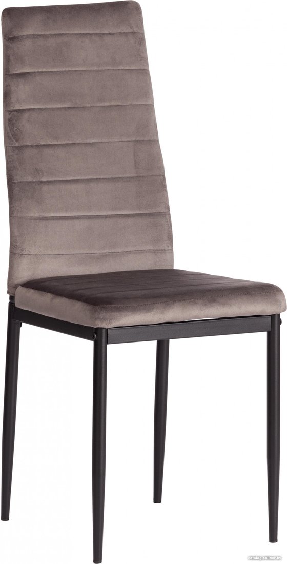 Стул TetChair Easy Chair металл/вельвет (темно-серый/черный)