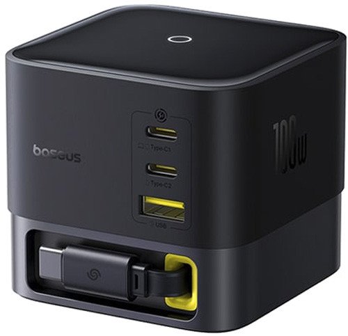 Сетевое зарядное Baseus Super GaN Desktop Charger 100W 3C+U P10164001123-00