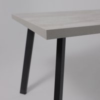 Кухонный стол Listvig Hagen 140 раздвижной 140-180x85 (цемент/черный) в Гомеле