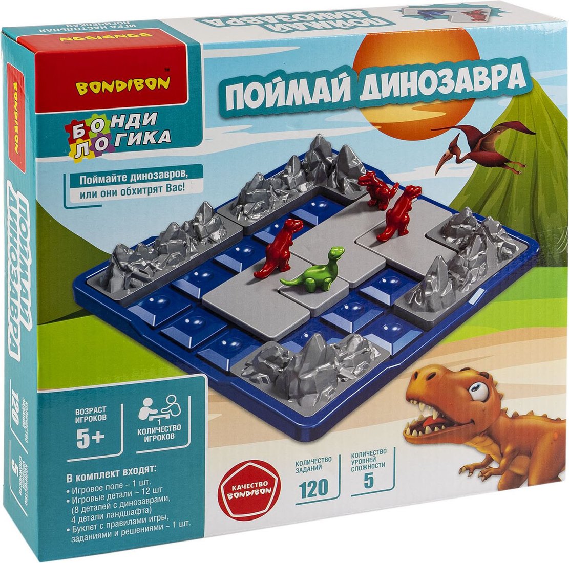 

Настольная игра Bondibon БондиЛогика. Поймай динозавра ВВ6341