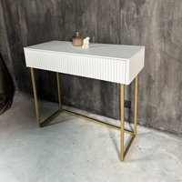 Консольный стол Shtabe Gross 6011 (RAL 9003/золото)