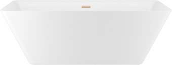 Wellsee Cute Twin S 168x75 23830104R (отдельностоящая ванна белый глянец, экран, ножки, сифон-автомат золото)