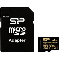 Карта памяти Silicon-Power Golden Series High Endurance microSDXC SP064GBSTXDV3V1HSP 64GB (с адаптером)