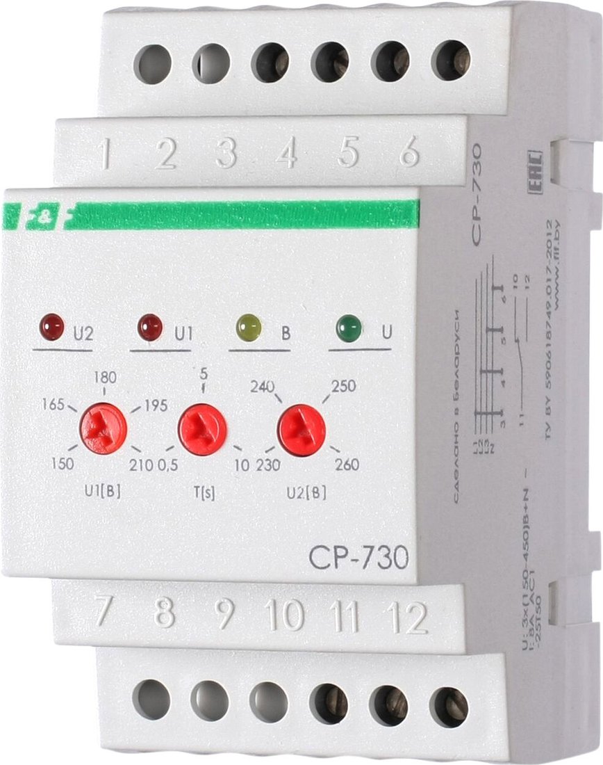 

Реле напряжения Евроавтоматика F&F CP-730 EA04.009.004