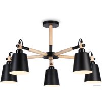 Люстра средней высоты Ambrella light TR82211/5 BK/LW