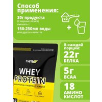 Протеин сывороточный (изолят) 1WIN Whey Protein (банан/дыня, 450г)