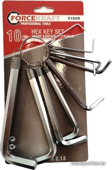 Набор ключей ForceKraft FK-5102R (10 предметов)