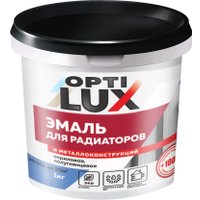 Эмаль Оптилюкс Для радиаторов акриловая 1 кг (белый)