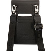 Сумка через плечо CG Mobile Karl Lagerfeld Wallet Phone Bag PU Saffiano Metal Karl head KLWBSAKHPK (черный)