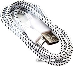 Кабель Sipl KK21L USB Type A - microUSB (1 м, белый)