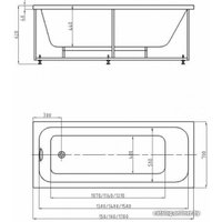 Ванна Aquatek Мия 180x80